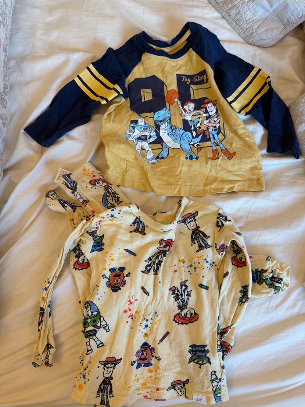 Gap Kids x Disney Pixar Toy Story Long Sleeve Shirt & Pajamas Lot Set 2T